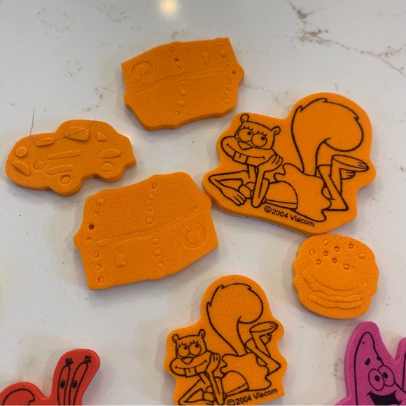 SpongeBob SquarePants Foam Sticker Lot (32) Vintage 2004 - Picture 4 of 11